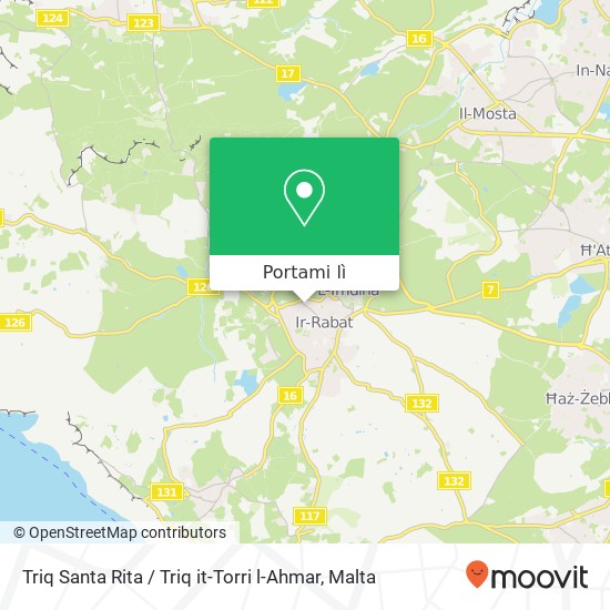 Mappa Triq Santa Rita / Triq it-Torri l-Ahmar