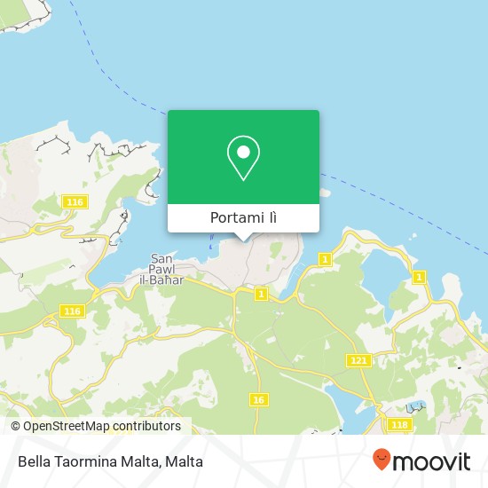 Mappa Bella Taormina Malta