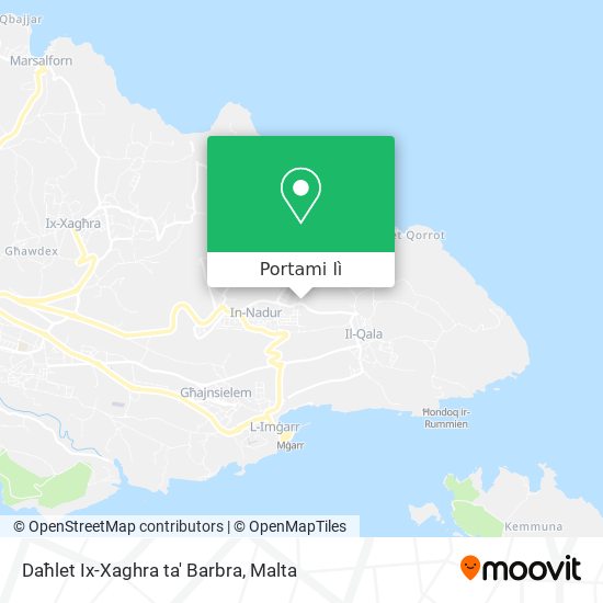 Mappa Daħlet Ix-Xaghra ta' Barbra