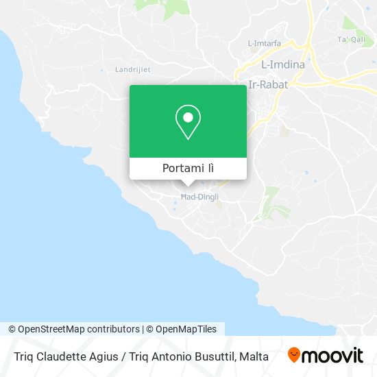Mappa Triq Claudette Agius / Triq Antonio Busuttil