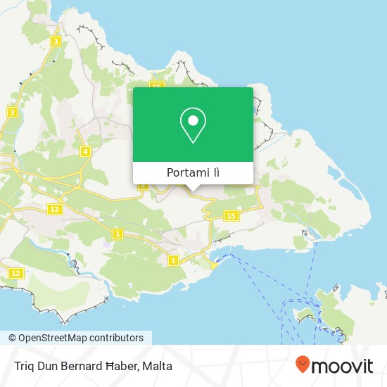 Mappa Triq Dun Bernard Ħaber