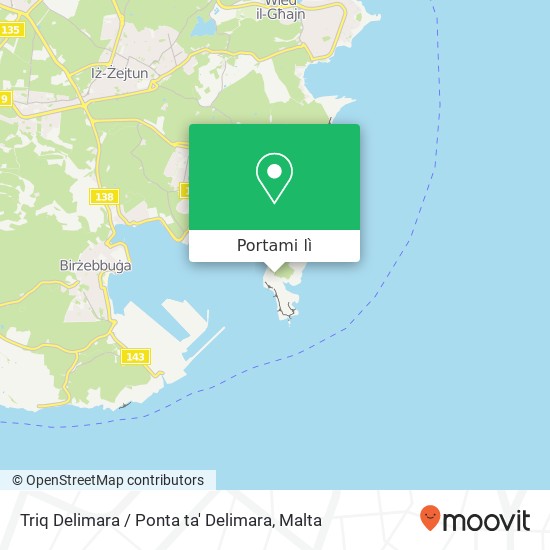 Mappa Triq Delimara / Ponta ta' Delimara