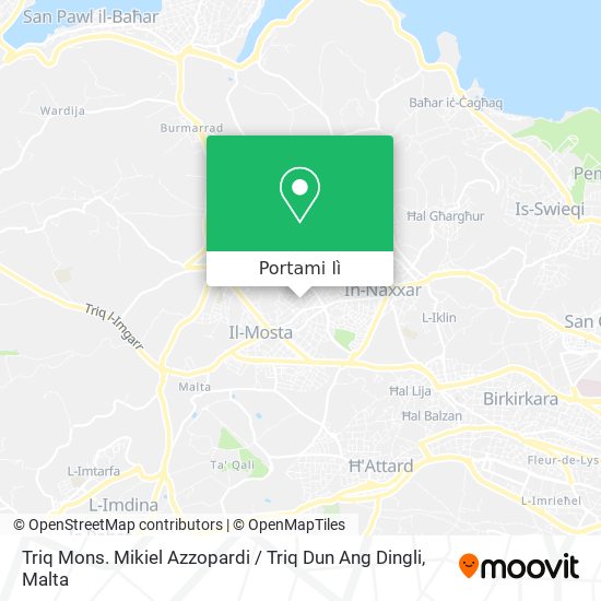 Mappa Triq Mons. Mikiel Azzopardi / Triq Dun Ang Dingli