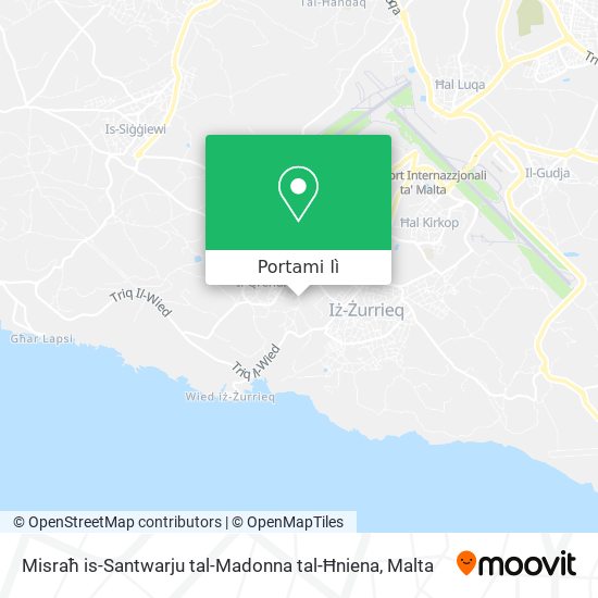 Mappa Misraħ is-Santwarju tal-Madonna tal-Ħniena