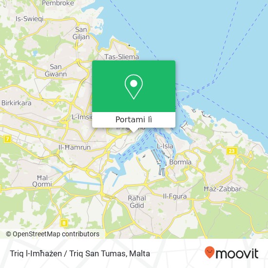 Mappa Triq l-Imħażen / Triq San Tumas