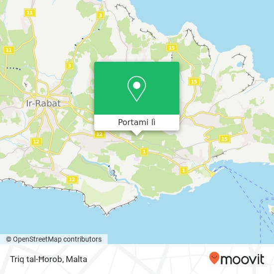 Mappa Triq tal-Ħorob
