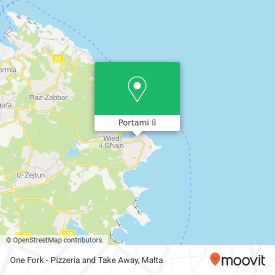 Mappa One Fork - Pizzeria and Take Away