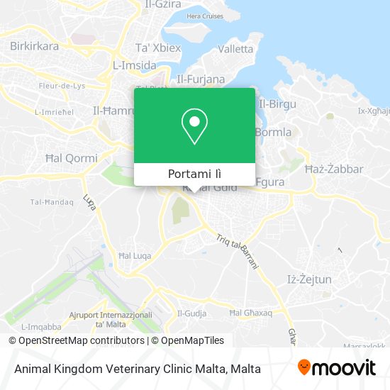 Mappa Animal Kingdom Veterinary Clinic Malta