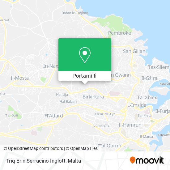 Mappa Triq Erin Serracino Inglott