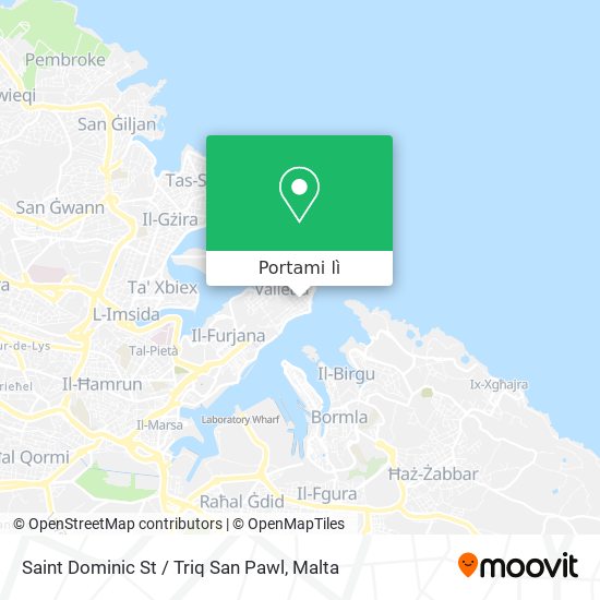 Mappa Saint Dominic St / Triq San Pawl