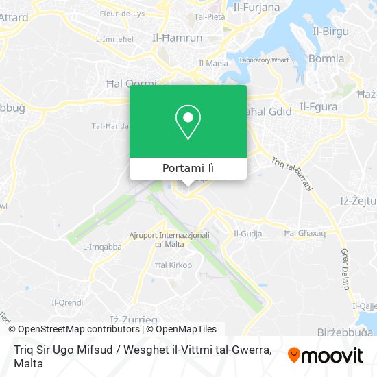 Mappa Triq Sir Ugo Mifsud / Wesghet il-Vittmi tal-Gwerra