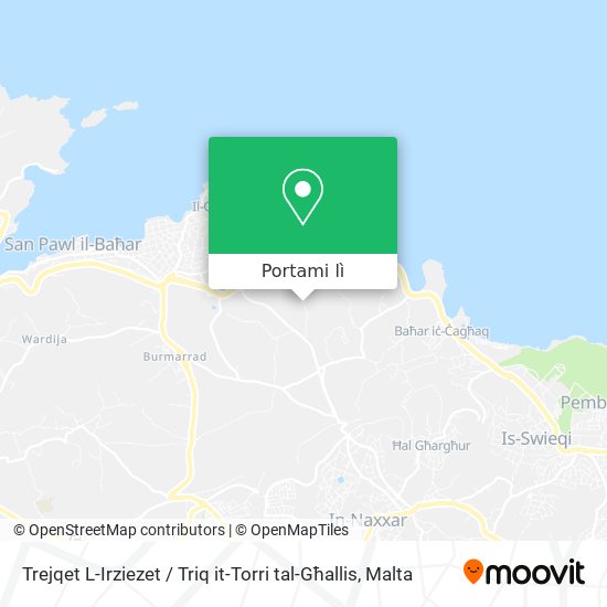 Mappa Trejqet L-Irziezet / Triq it-Torri tal-Għallis
