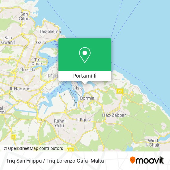 Mappa Triq San Filippu / Triq Lorenzo Gafa'