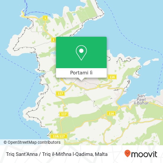 Mappa Triq Sant'Anna / Triq il-Mitħna l-Qadima