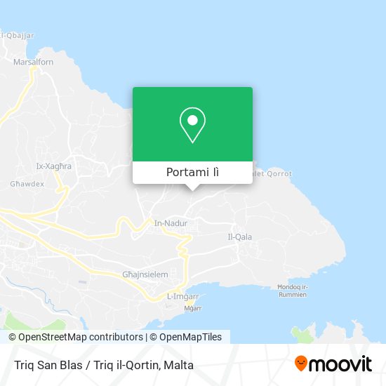 Mappa Triq San Blas / Triq il-Qortin