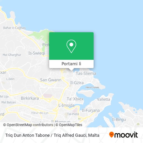 Mappa Triq Dun Anton Tabone / Triq Alfred Gauċi