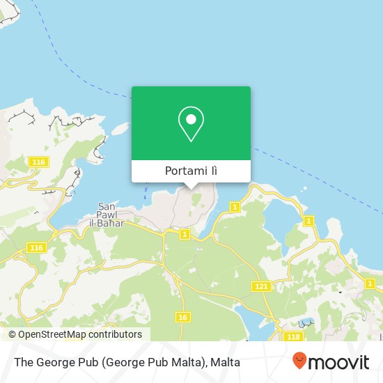 Mappa The George Pub (George Pub Malta)
