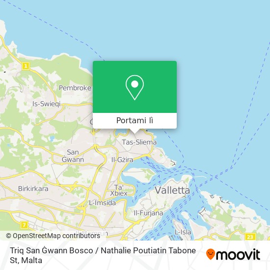 Mappa Triq San Ġwann Bosco / Nathalie Poutiatin Tabone St