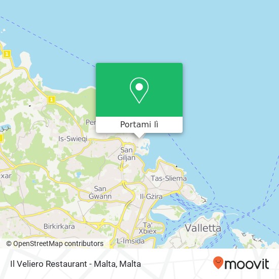 Mappa Il Veliero Restaurant - Malta