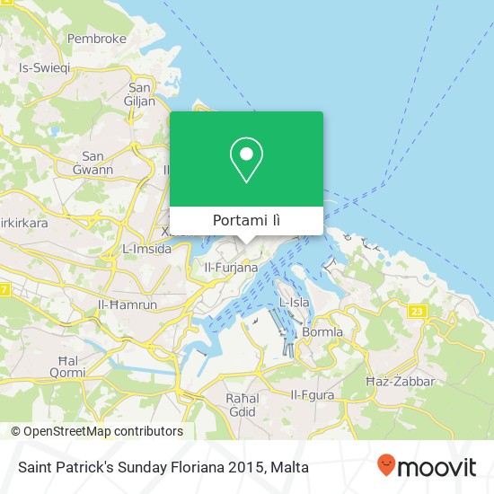 Mappa Saint Patrick's Sunday Floriana 2015