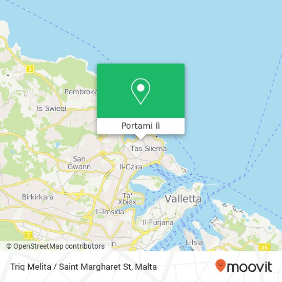 Mappa Triq Melita / Saint Margharet St