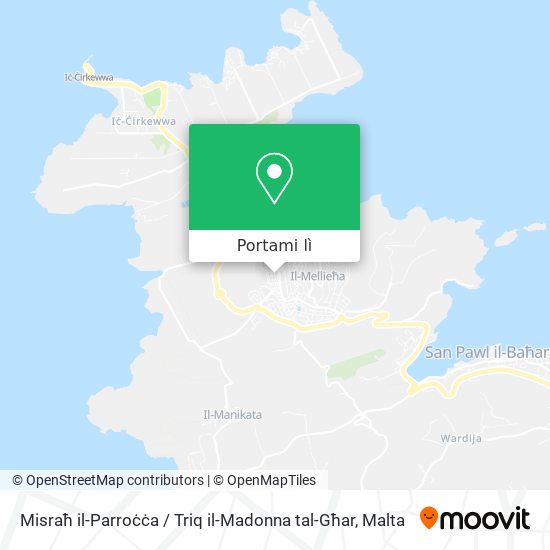 Mappa Misraħ il-Parroċċa / Triq il-Madonna tal-Għar