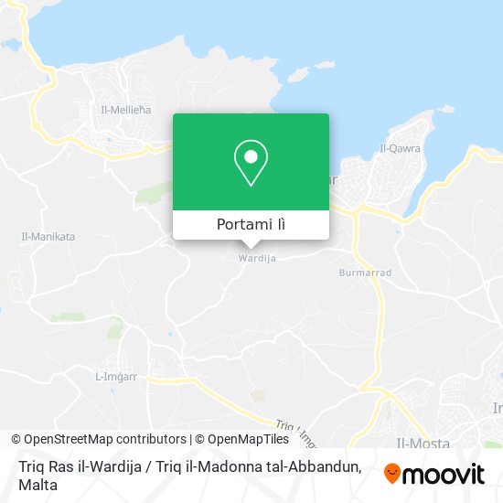 Mappa Triq Ras il-Wardija / Triq il-Madonna tal-Abbandun