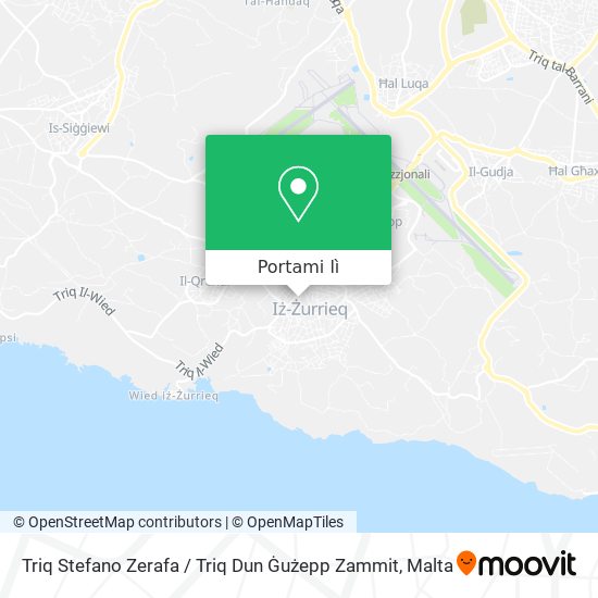 Mappa Triq Stefano Zerafa / Triq Dun Ġużepp Zammit