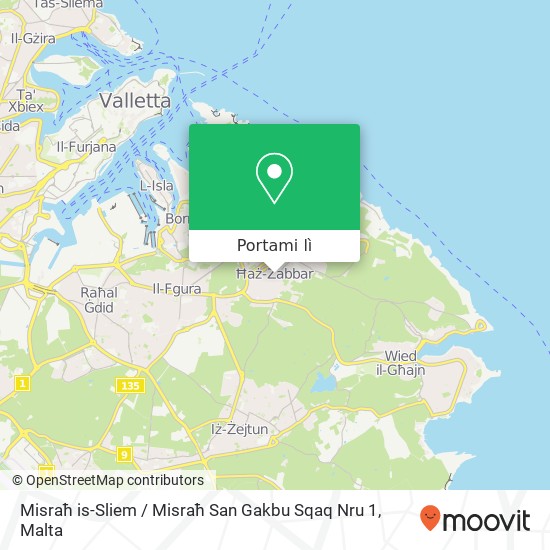 Mappa Misraħ is-Sliem / Misraħ San Gakbu Sqaq Nru 1