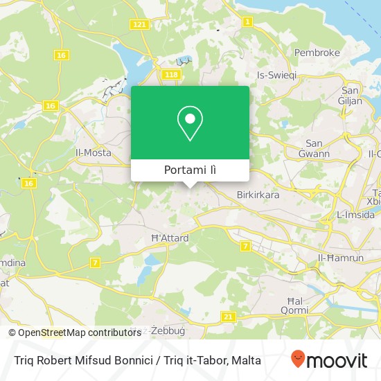 Mappa Triq Robert Mifsud Bonnici / Triq it-Tabor