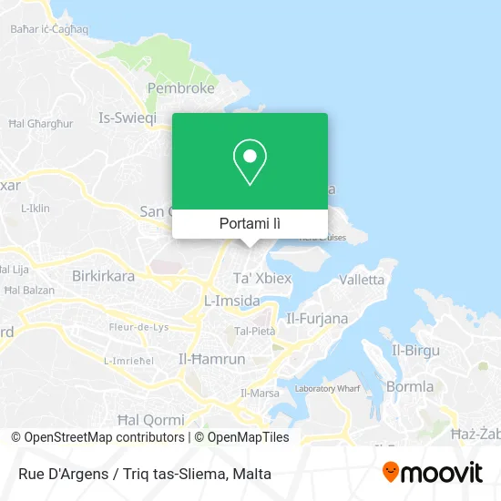 Mappa Rue D'Argens / Triq tas-Sliema