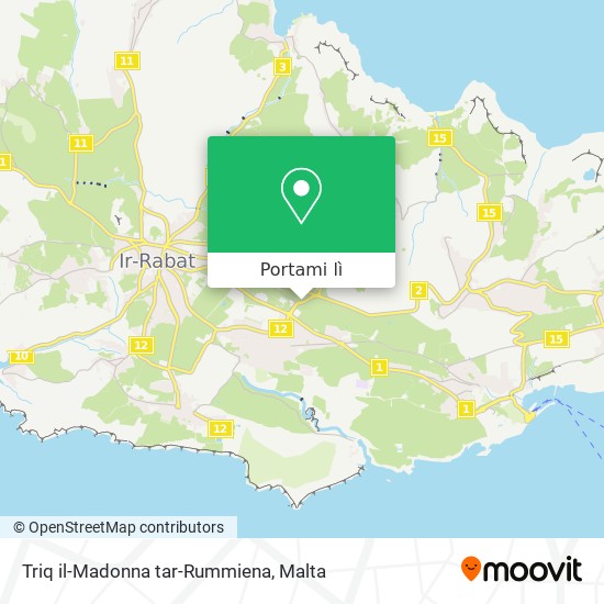 Mappa Triq il-Madonna tar-Rummiena