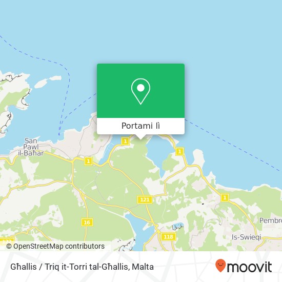 Mappa Għallis / Triq it-Torri tal-Għallis