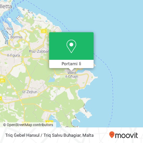 Mappa Triq Ġebel Hanxul / Triq Salvu Buhagiar