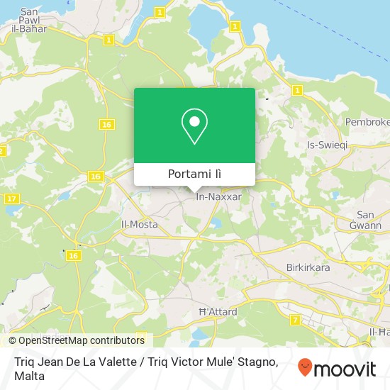 Mappa Triq Jean De La Valette / Triq Victor Mule' Stagno
