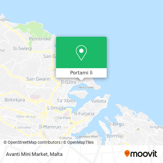 Mappa Avanti Mini Market