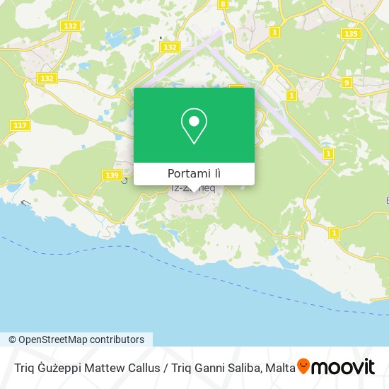 Mappa Triq Ġużeppi Mattew Callus / Triq Ganni Saliba