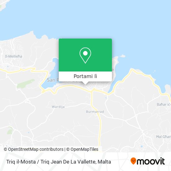 Mappa Triq il-Mosta / Triq Jean De La Vallette