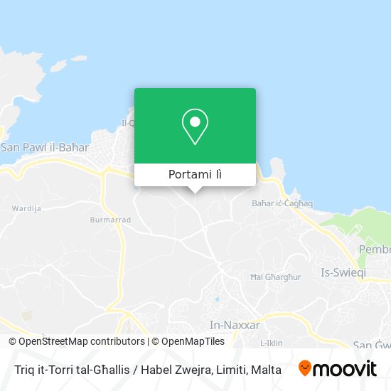 Mappa Triq it-Torri tal-Għallis / Habel Zwejra, Limiti