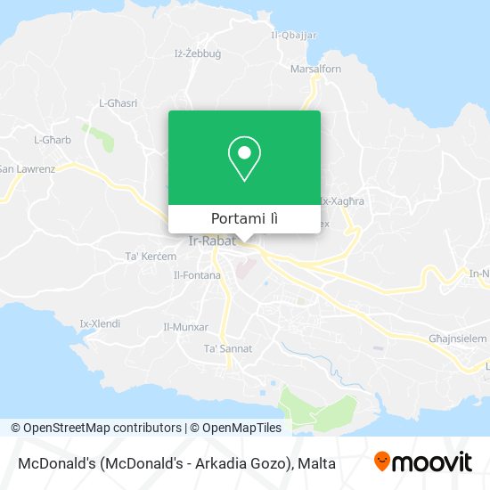 Mappa McDonald's (McDonald's - Arkadia Gozo)