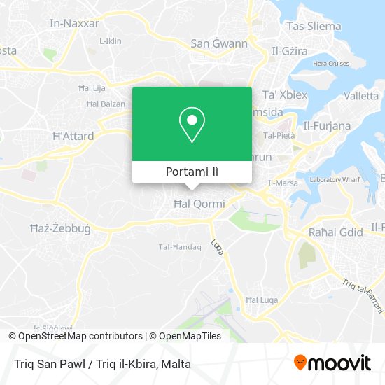 Mappa Triq San Pawl / Triq il-Kbira