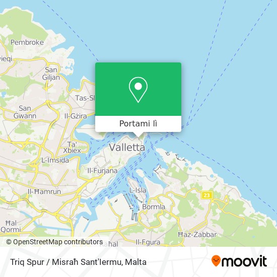 Mappa Triq Spur / Misraħ Sant'Iermu