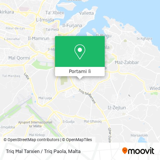 Mappa Triq Ħal Tarxien / Triq Paola