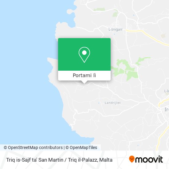 Mappa Triq is-Sajf ta' San Martin / Triq il-Palazz