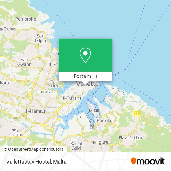 Mappa Vallettastay Hostel