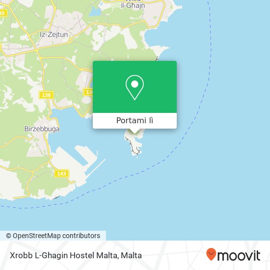 Mappa Xrobb L-Ghagin Hostel Malta