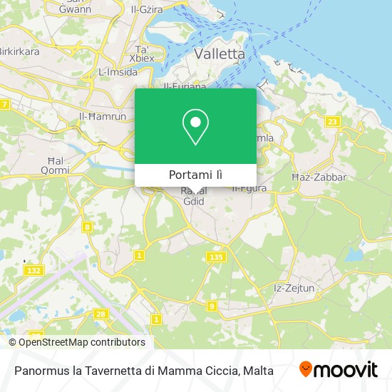 Mappa Panormus la Tavernetta di Mamma Ciccia