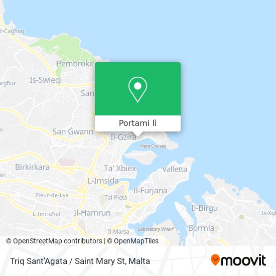 Mappa Triq Sant'Agata / Saint Mary St