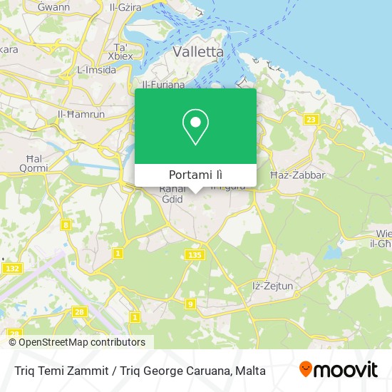 Mappa Triq Temi Zammit / Triq George Caruana