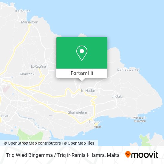 Mappa Triq Wied Bingemma / Triq ir-Ramla l-Ħamra